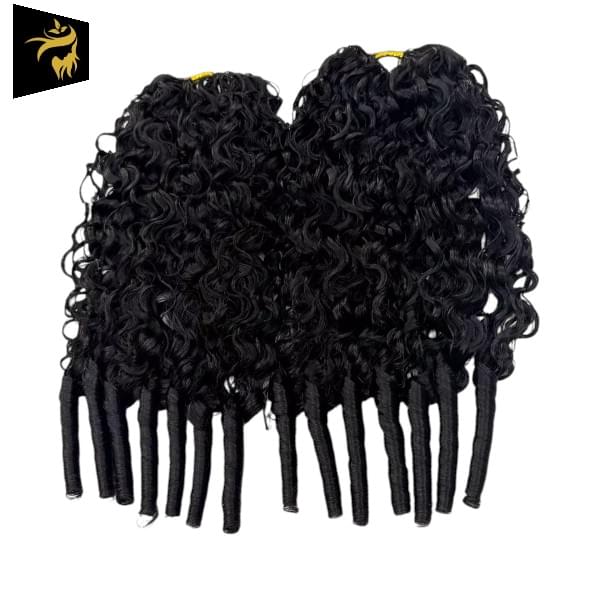 Feather Crochet - Curly - Human Hair - Brazilian 3A 4C Burmese Curly Hair Bundles